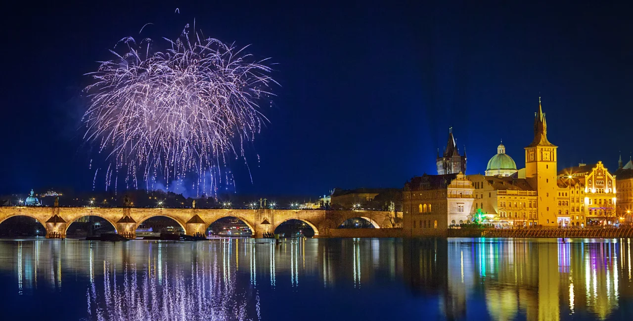 Fireworks in Prague in 2018. Photo: iStock / gornostaj